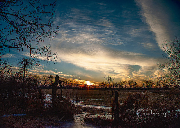 Sunset  winter